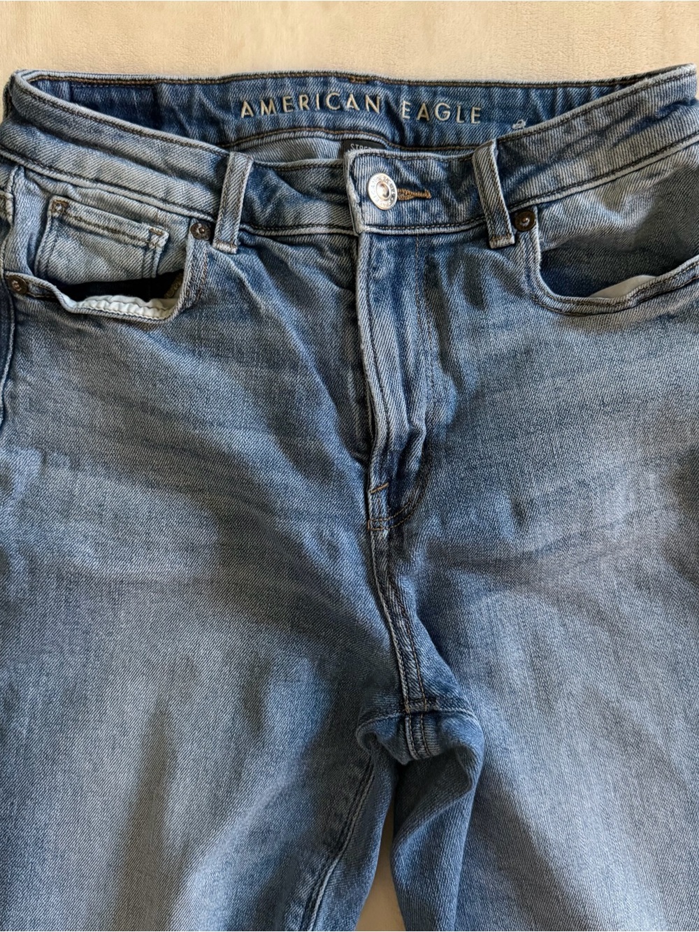 AE High Rise Mom Jeans - Picture 2 of 8